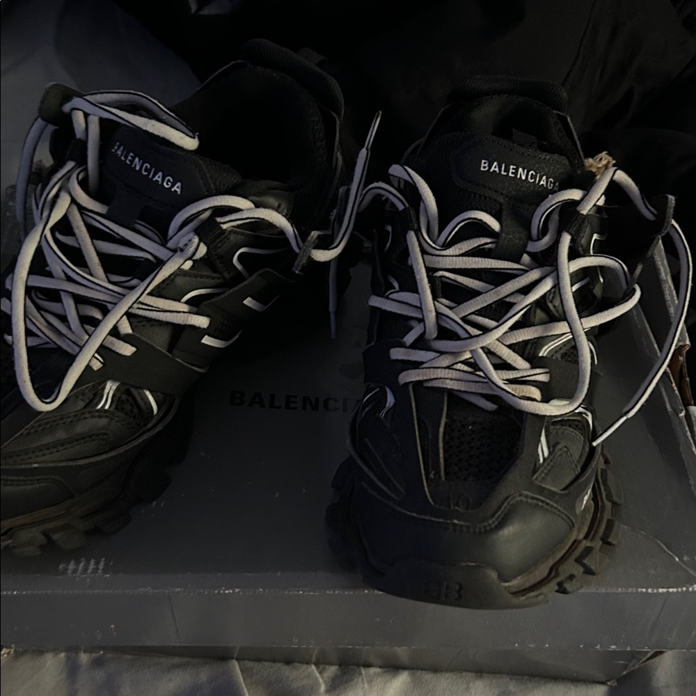 Balenciaga Black and White Chunky Sneakers